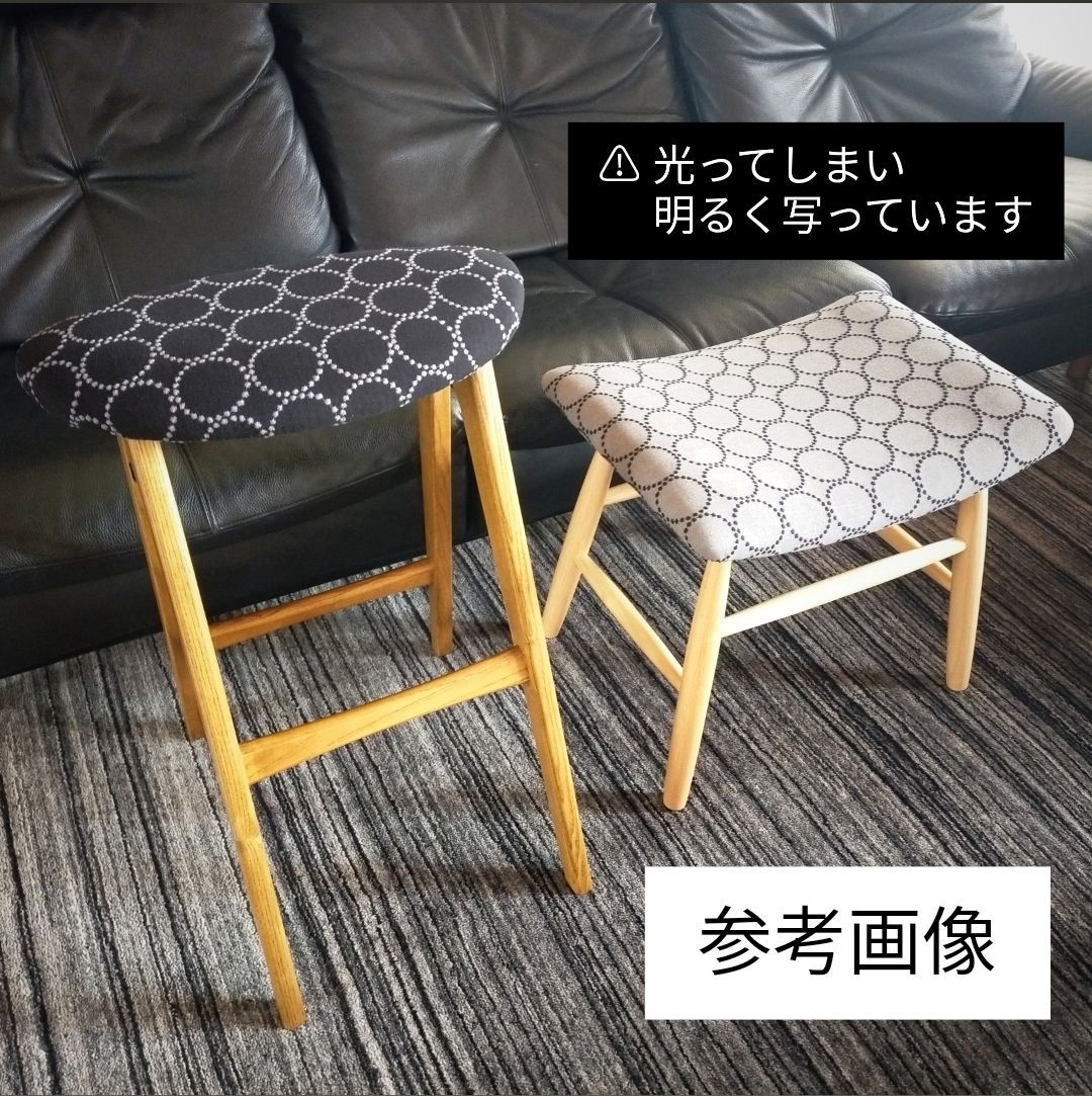 限定　ミナペルホネン　スツール　イス　椅子　オットマン　ブルー　新品未使用　家具 ミナペルホネン dop タンバリン スクエア スツール 【ブルー