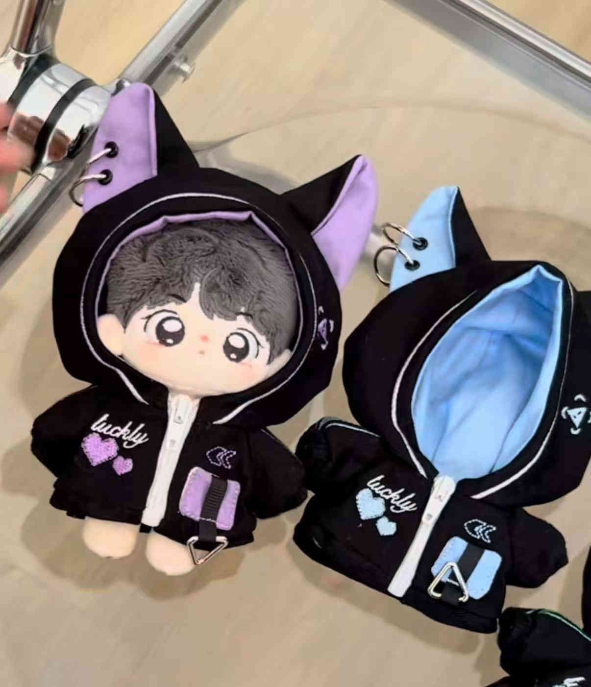 ぬい服 ちびぐるみ 10~12cm ねこ パーカー 着せ替え服