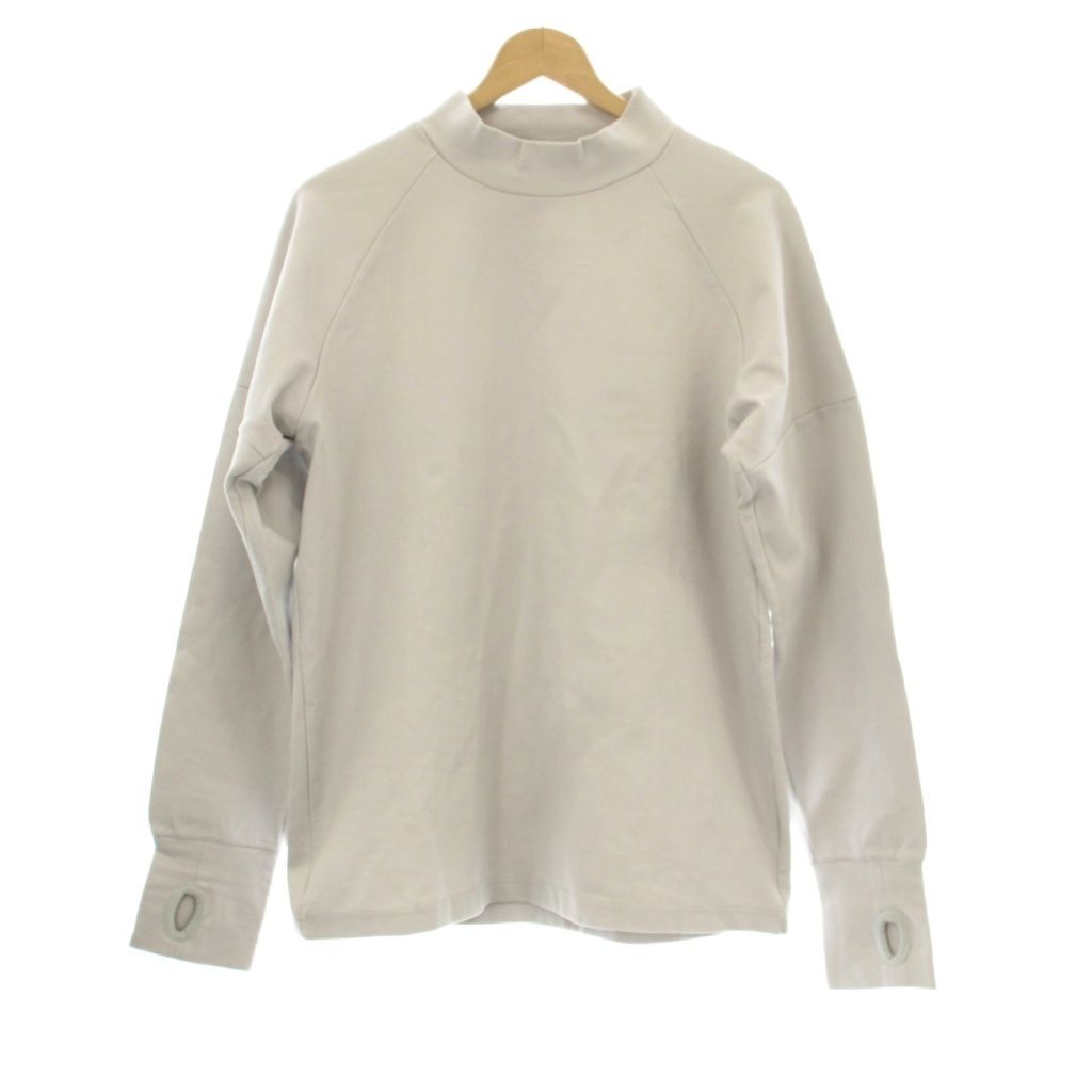 MEANSWHILE ハイネックカットソー L ミーンズワイル Meanswhile カットソー Tシャツ 長袖 ハイネック