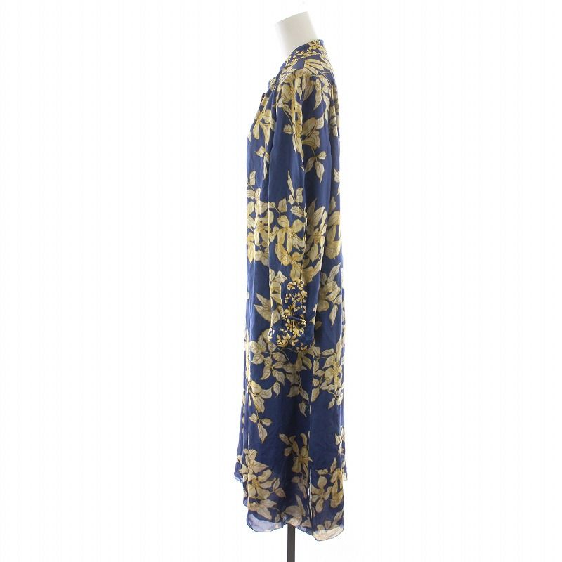【美品】VALENTINO カラー柄 シルク100% ドレス 花柄 サイズ表記4 美品】VALENTINO カラー柄 シルク100% ドレス 花柄 サイズ表記4