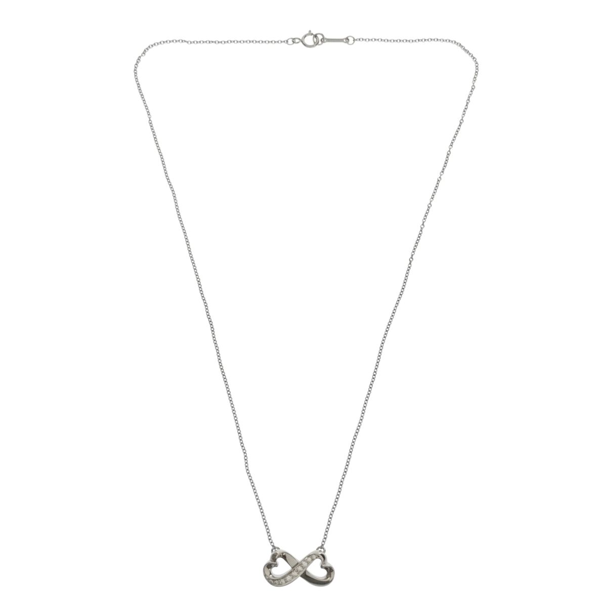 TIFFANY Tiffany ティファニー 750 18金ホワイトゴールド K18 ダブル  