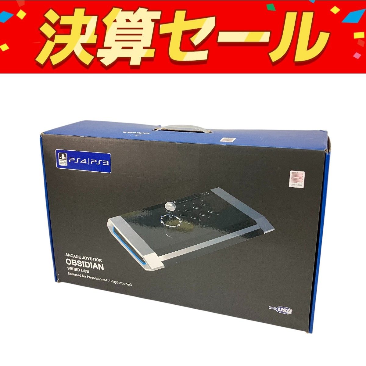 PlayStation4 -  ラスト一台Qanba Obsidian Q3-PS4-01 アケコン上位モデル 楽天市場】【日本国内正規品】 Qanba Obsidian Joystick