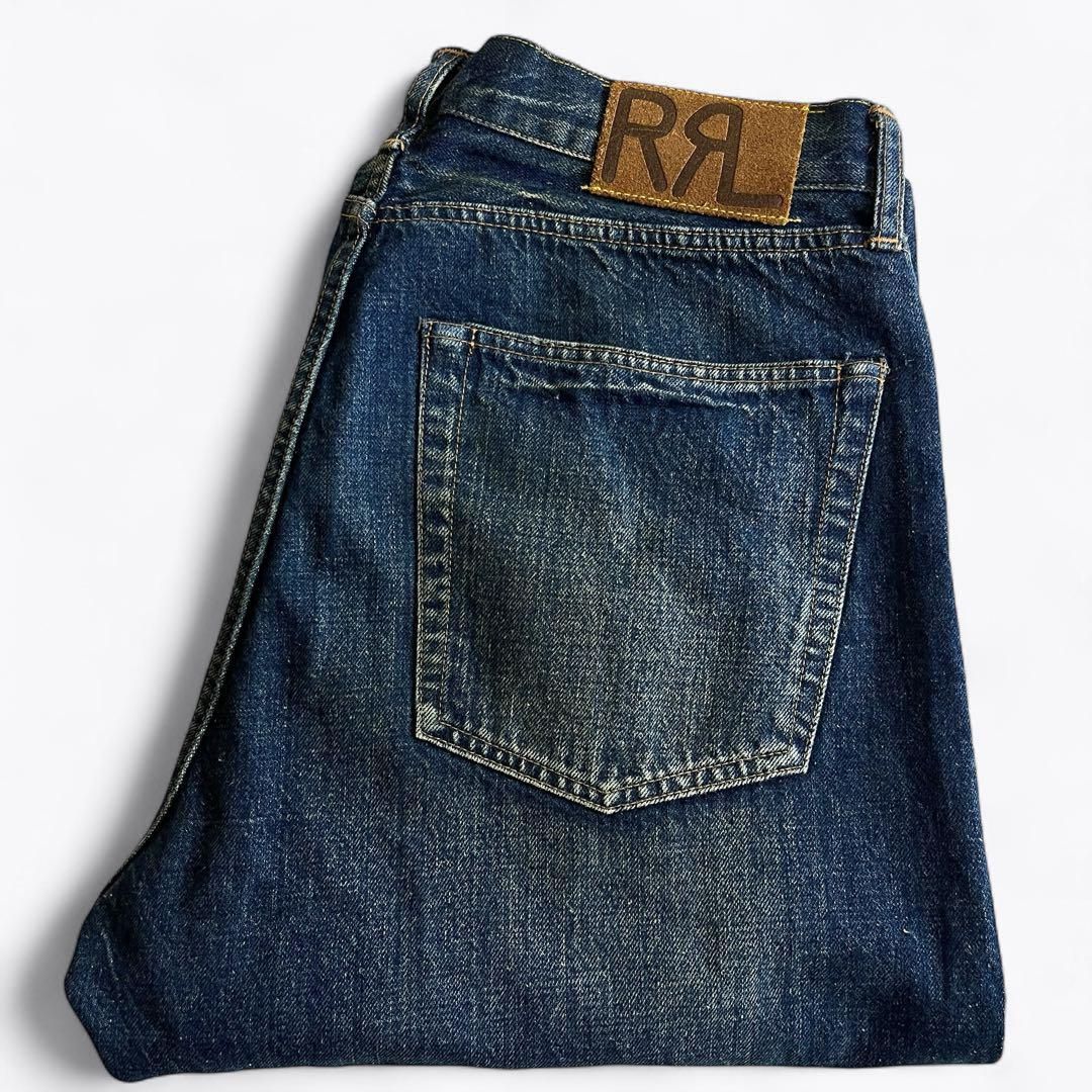 極上】RRL デニムパンツ ダメージ加工 Lot001 W34 デニム ラルフ
