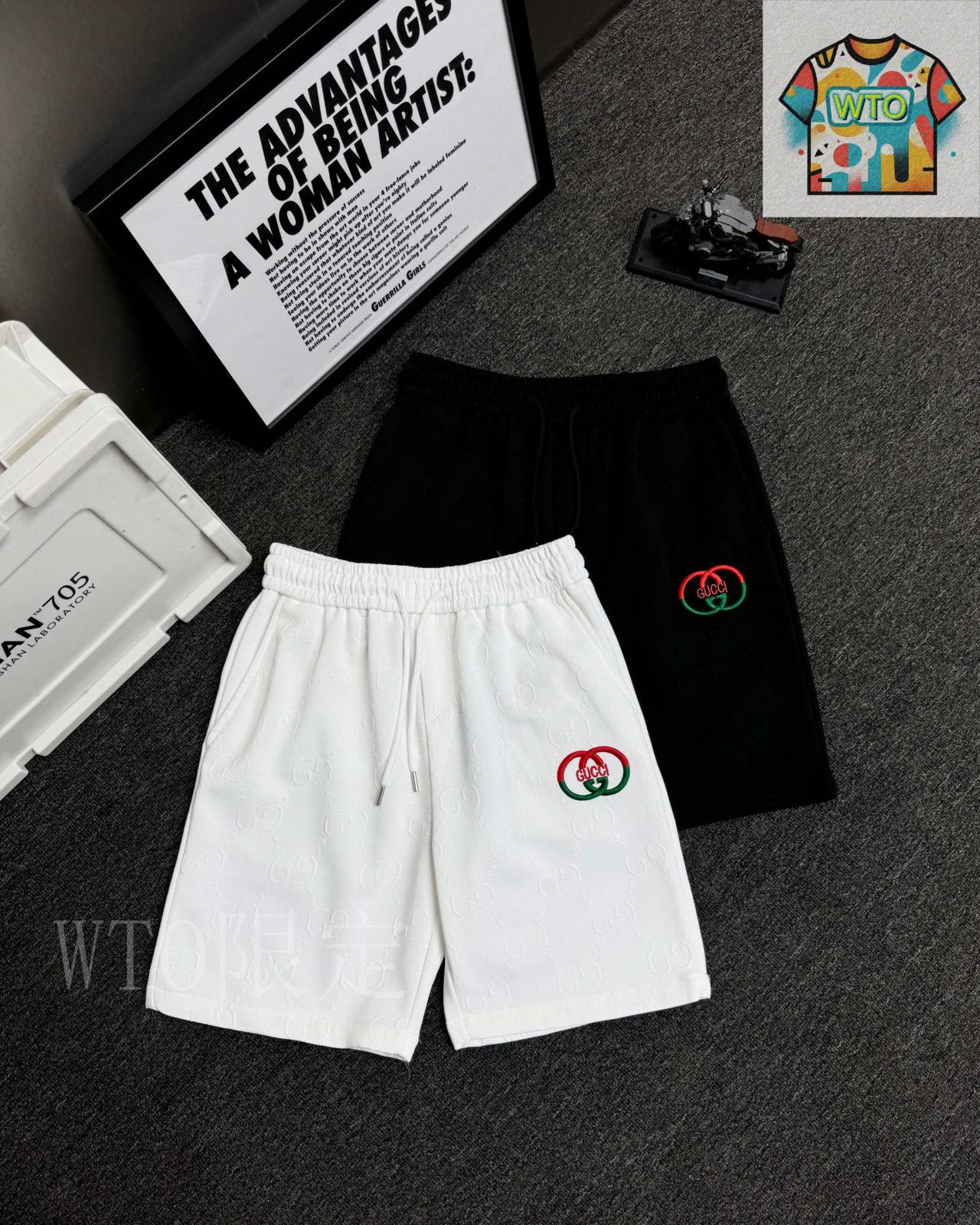 今日特価】GUCCI ニット刺繍ショーツ-2 - メルカリ