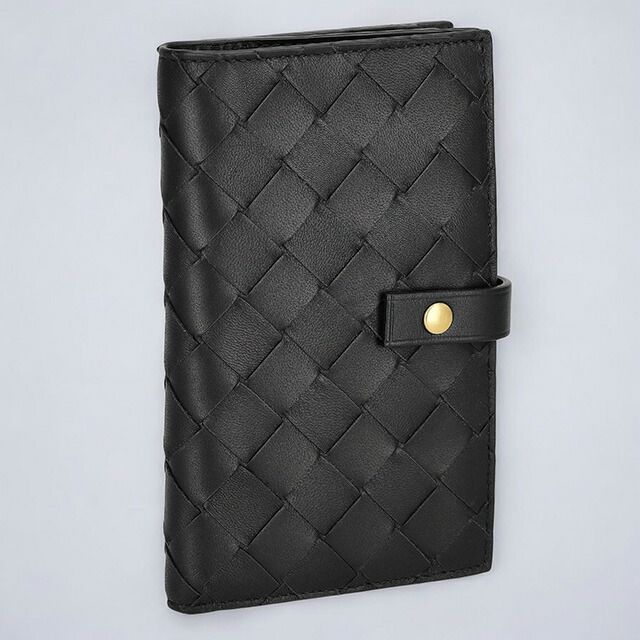 BOTTEGA VENETA 二つ折り財布 ダークブラウン ボッテガヴェネタ BOTTEGA VENETA 財布 二つ折り財布 折りたたみ
