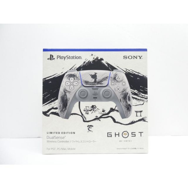 未開封 PS5 DualSense R ワイヤレスコントローラー Ghost of Yotei ブラック リミテッドエディション ゲーム周辺機器 △WE2483