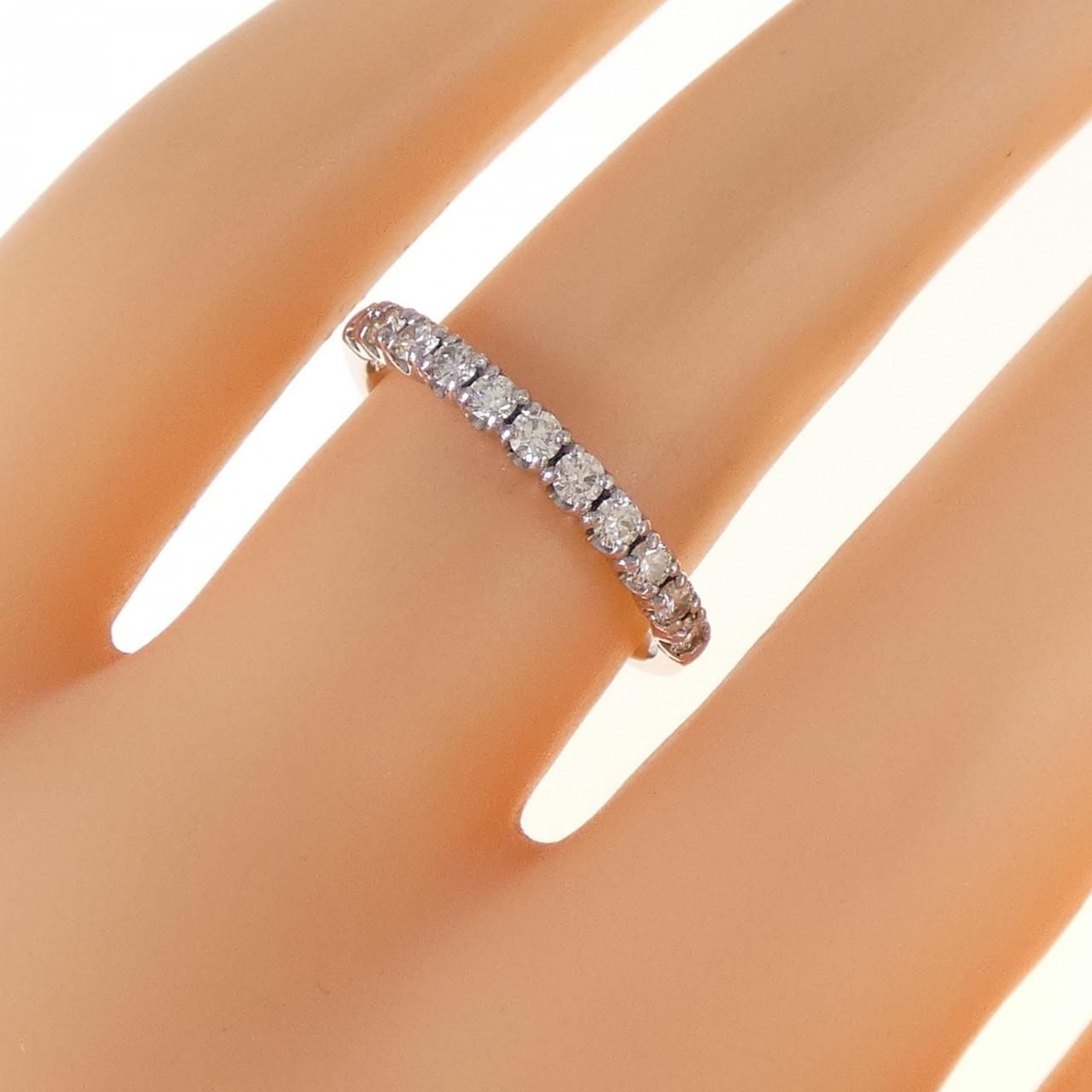 未使用品 pt950 ダイヤモンド0.30ct ハーフエタニティリング MIKIMOTO  