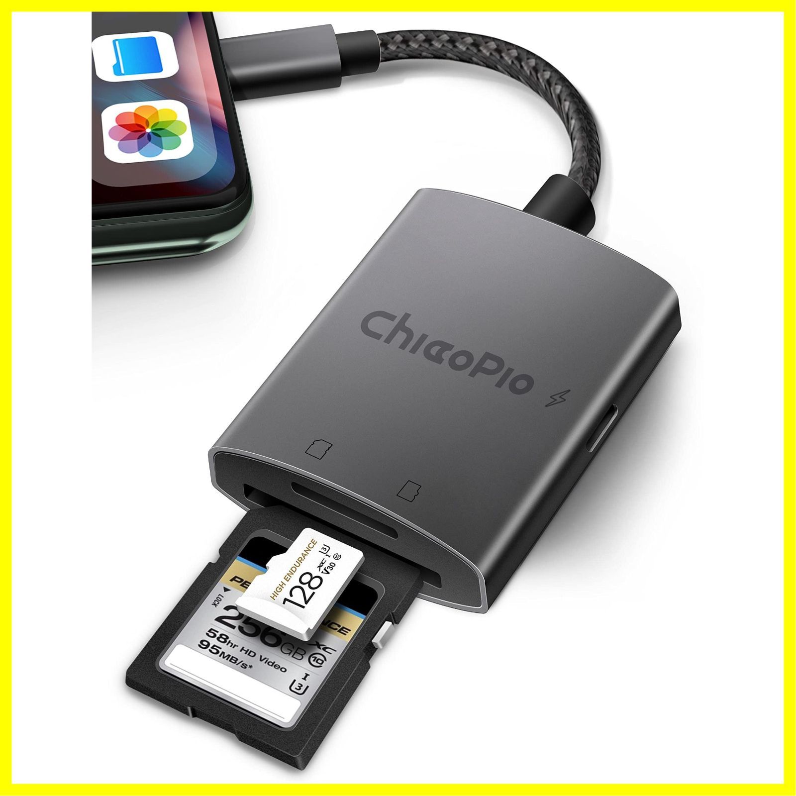 人気商品】ChiaoPio SDカードリーダー 、iPhone/iPad用 SDカード