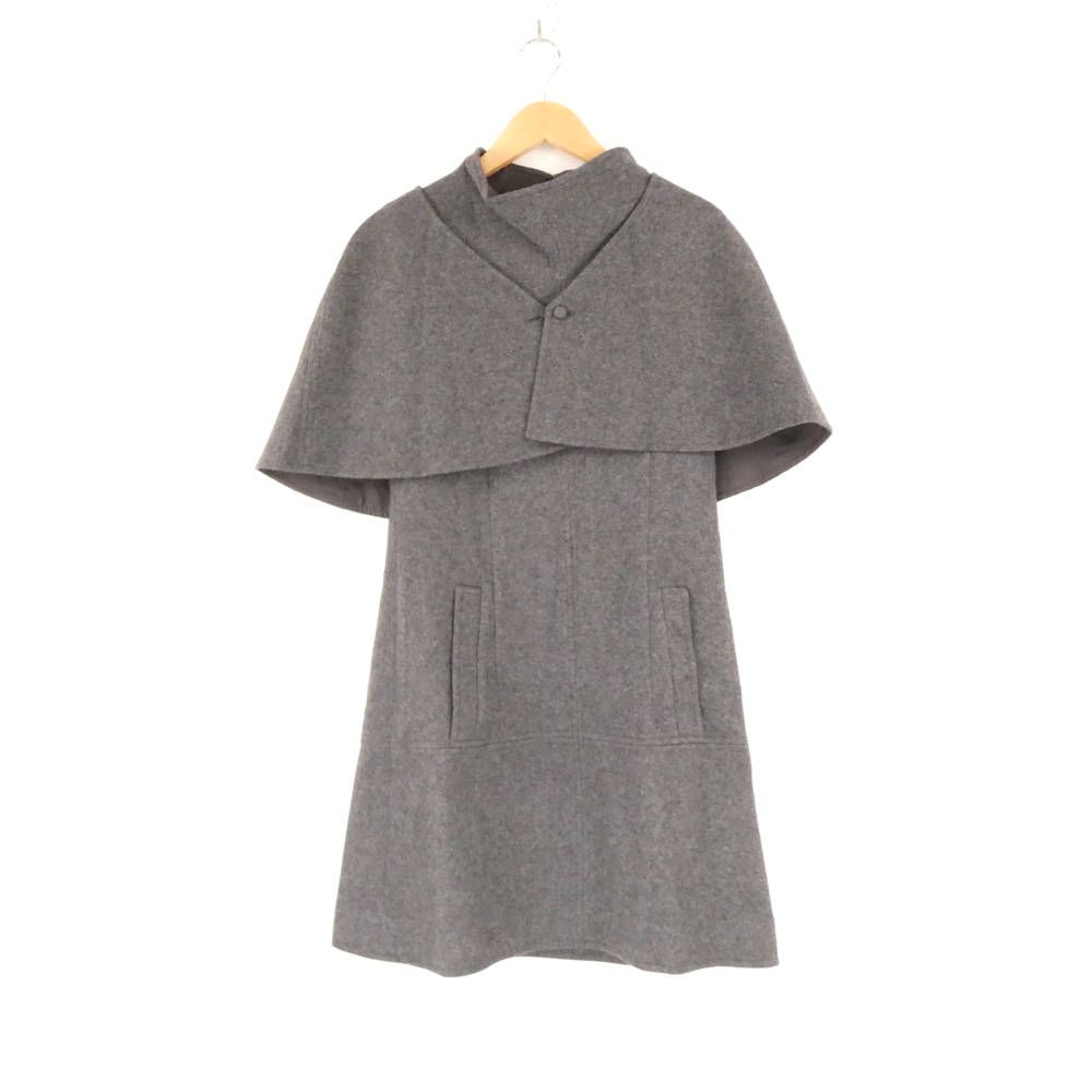美品 Rene ルネ 6136590 ワンピース ケープ 34 ウール他 セット ミディ