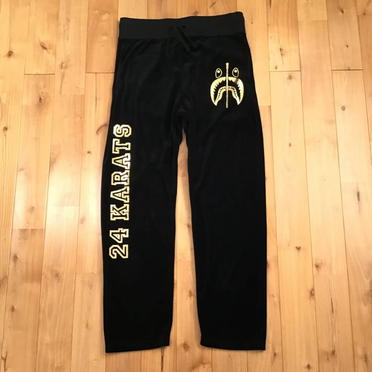 24karats × BAPE ベロア シャーク パーカー セットアップ Sサイズ