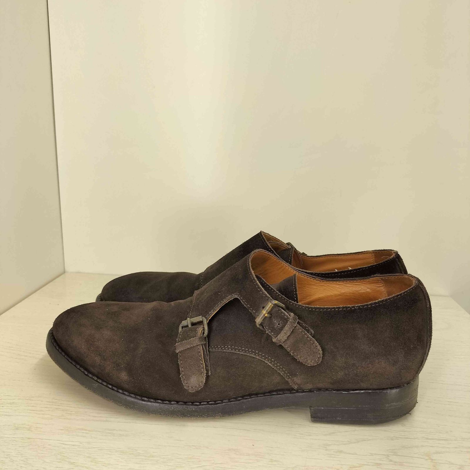 ブッテロ BUTTERO イタリア製 ダブルモンク ストラップ スウェード