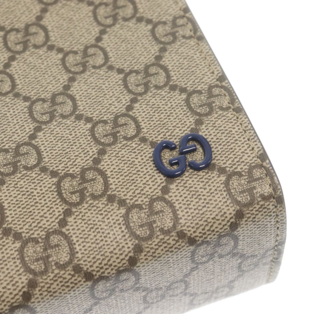 GUCCI (グッチ) 24SS GG総柄 レザークラッチバッグ ブラウン