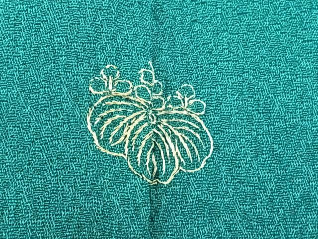 平和屋着物□上質な色無地 黒茶色 鬼しぼ縮緬 やまと誂製