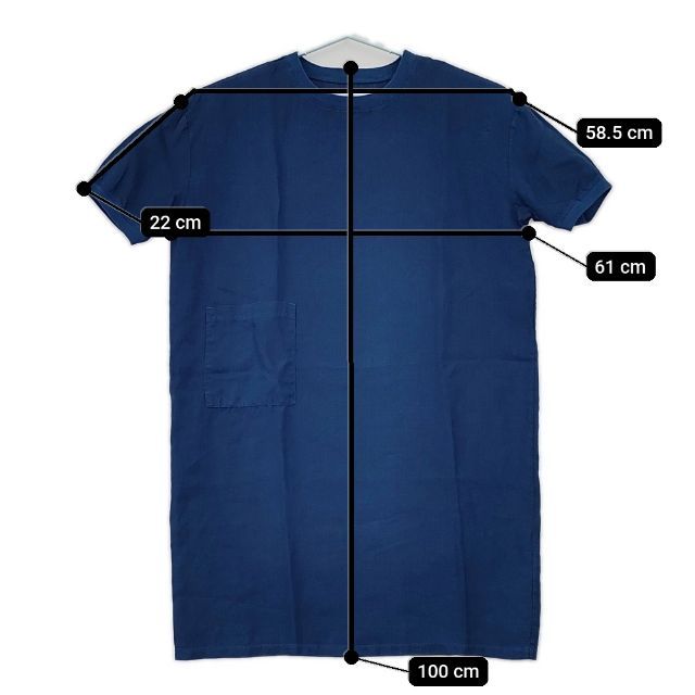 中川政七商店 麻布Tシャツワンピース リネン ポケット付き 半袖