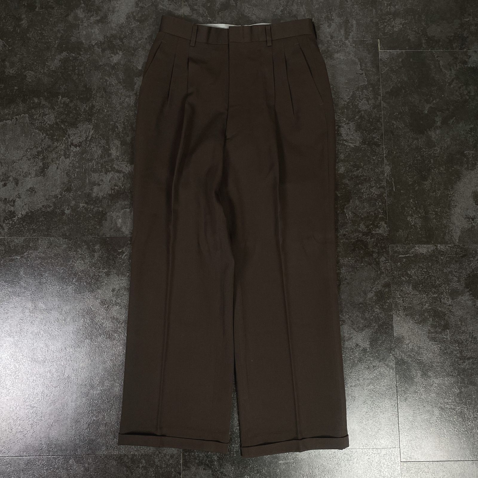 【vintage】セットアップ　5点セット　ダブル　ブラウン　ピンバッチ vintage】セットアップ5点セットダブルブラウンピンバッチ