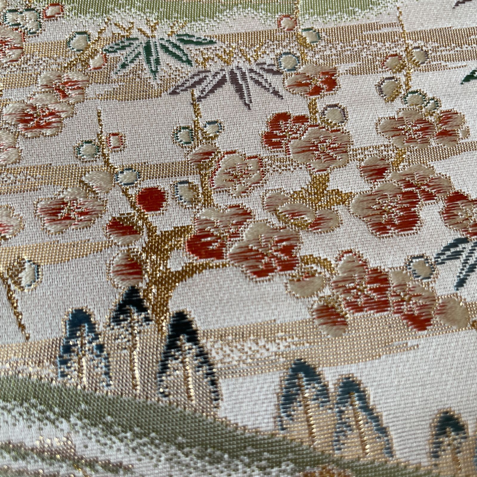 未使用 正絹 京扇花籠鳳凰文 袋帯 六通柄 和装 帯 美品 - メルカリ