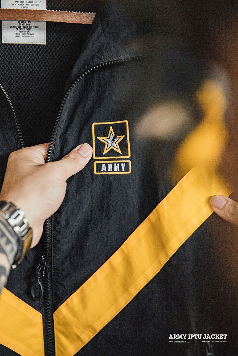 US ARMY IPFU トレーニングジャケット ナイロン Lサイズ 米軍 U.S.ARMY