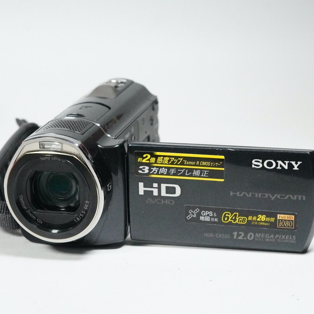 SONY ソニー HDR CX 520 V ブラック 返金保証 2331