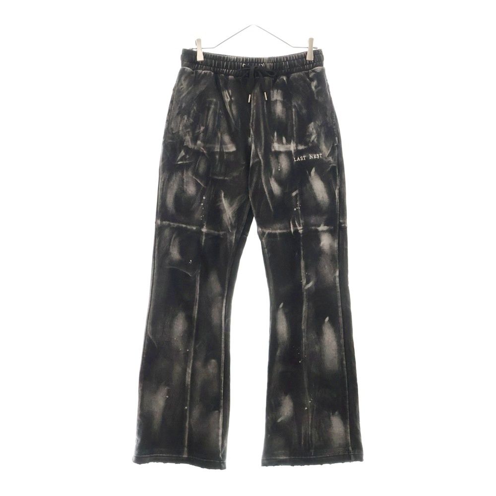 LAST NEST ラスト ネスト Washed Sweat Pants ウォッシュド フ スウェットパンツ ブラック