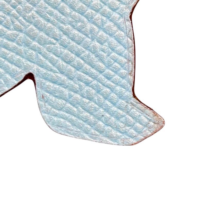 エルメス HERMES プティアッシュタートルGM ブルーアトール×ルージュ  