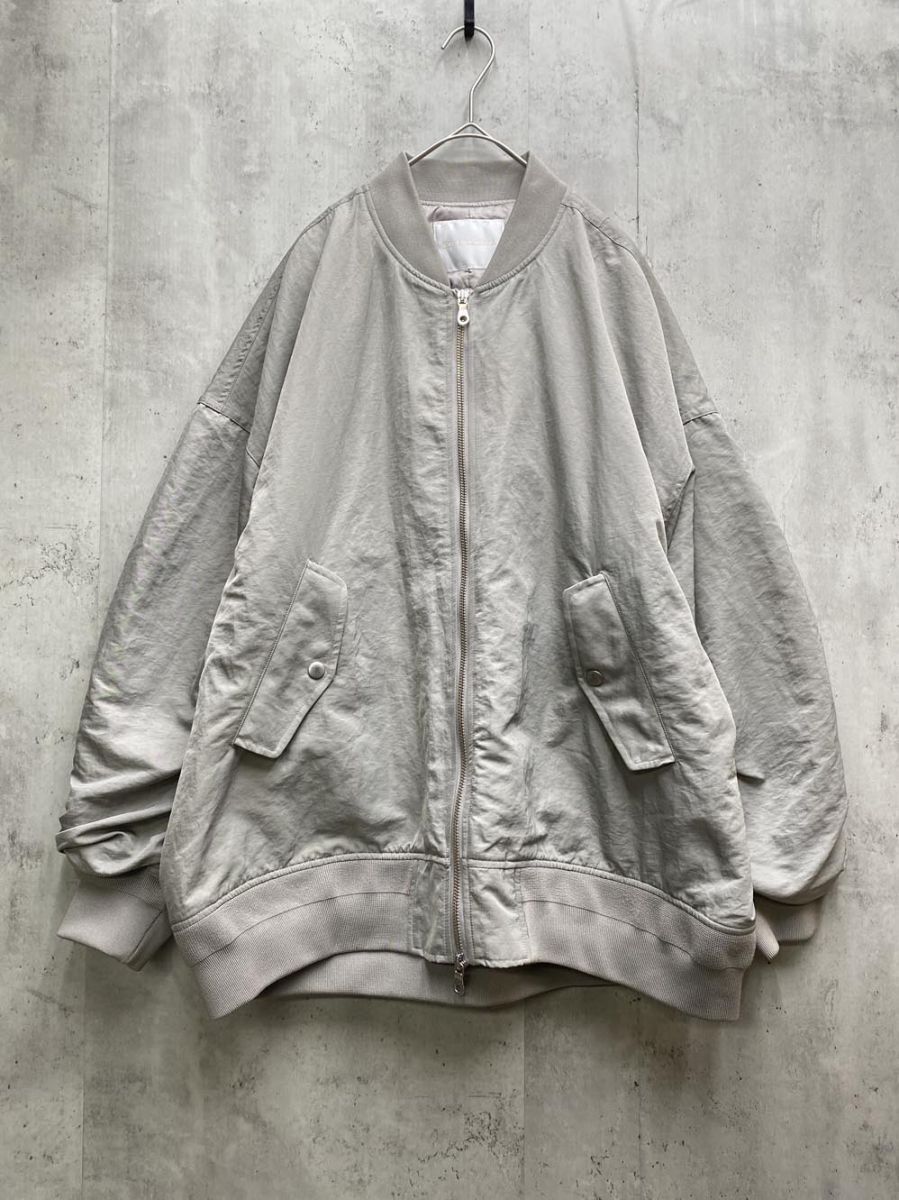 RIVE DROITE リヴドロワ 中綿入り MA-1 ブルゾン ジャケット sizeF グレー ◆ ◎レディース