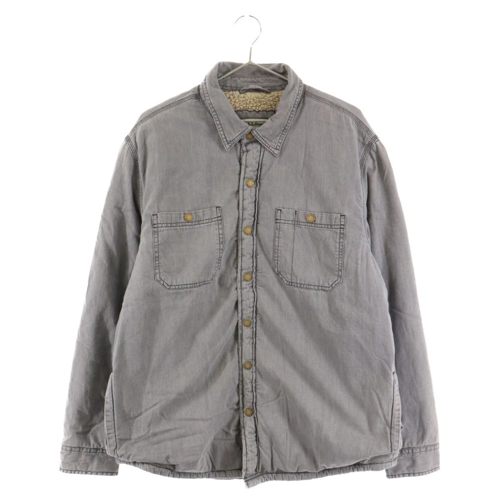 L.L.Bean (エルエルビーン) 1912 ヘリテージ ラインド 裏ボア 長袖 シャツ ジャケット グレー 511558 メルカリ