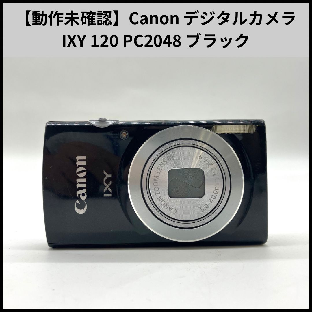 動作未 Canon コンパクトデジタルカメラ IXY 120 PC2048 ブラック