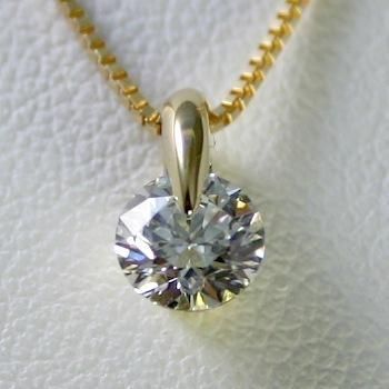 ダイヤモンド ネックレス K18 一粒 0.25ct 鑑定書付 0.25ctup Eカラー FLクラス 3EXカット H&C CGL - メルカリ