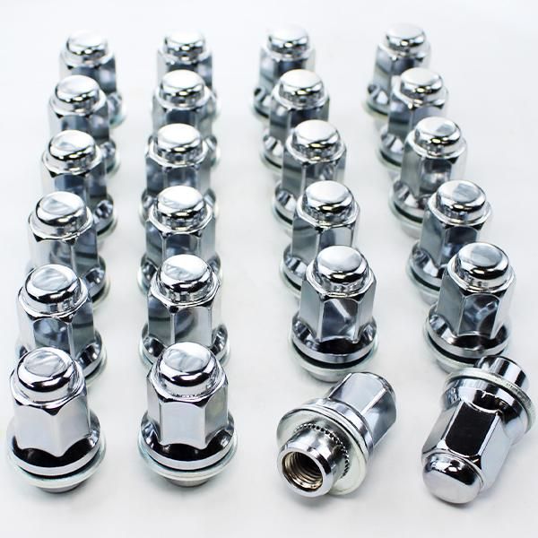 ホイールナット 50個 平座ナット トヨタ 純正 ホイール 用 ストレートナット 47mm P1.5 21HEX カローラ ミラージュ ミツビシ 袋ナット M12 WP