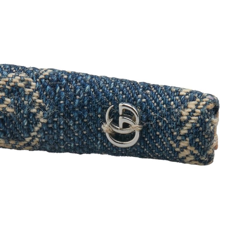 GUCCI エコウォッシュドデニム ヘアバンド グッチ エコ ウォッシュ ド デニム ヘアバンド カチューシャ 652835