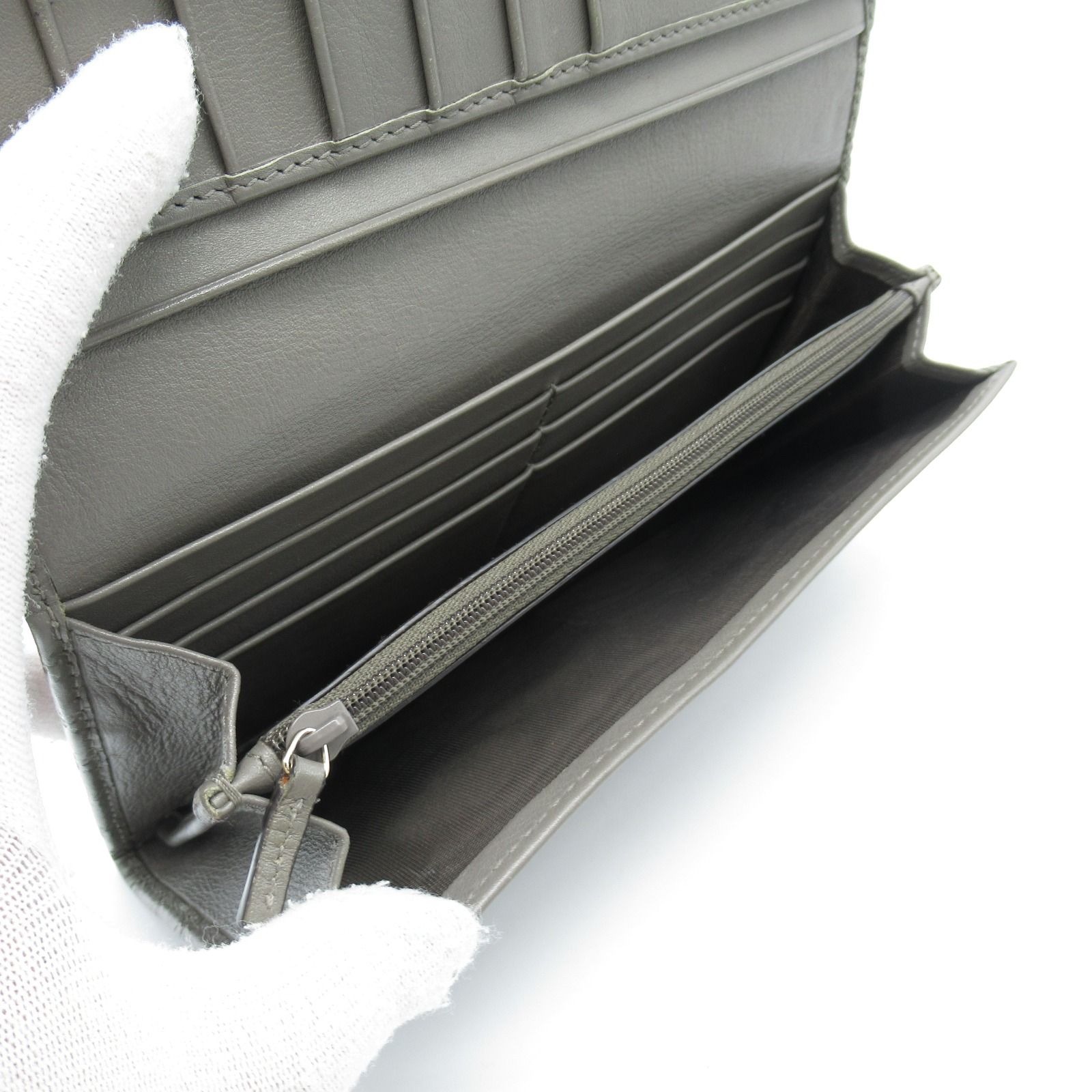 グッチ GUCCI 二つ折り長財布 マイクログッチシマ ZIP長財布