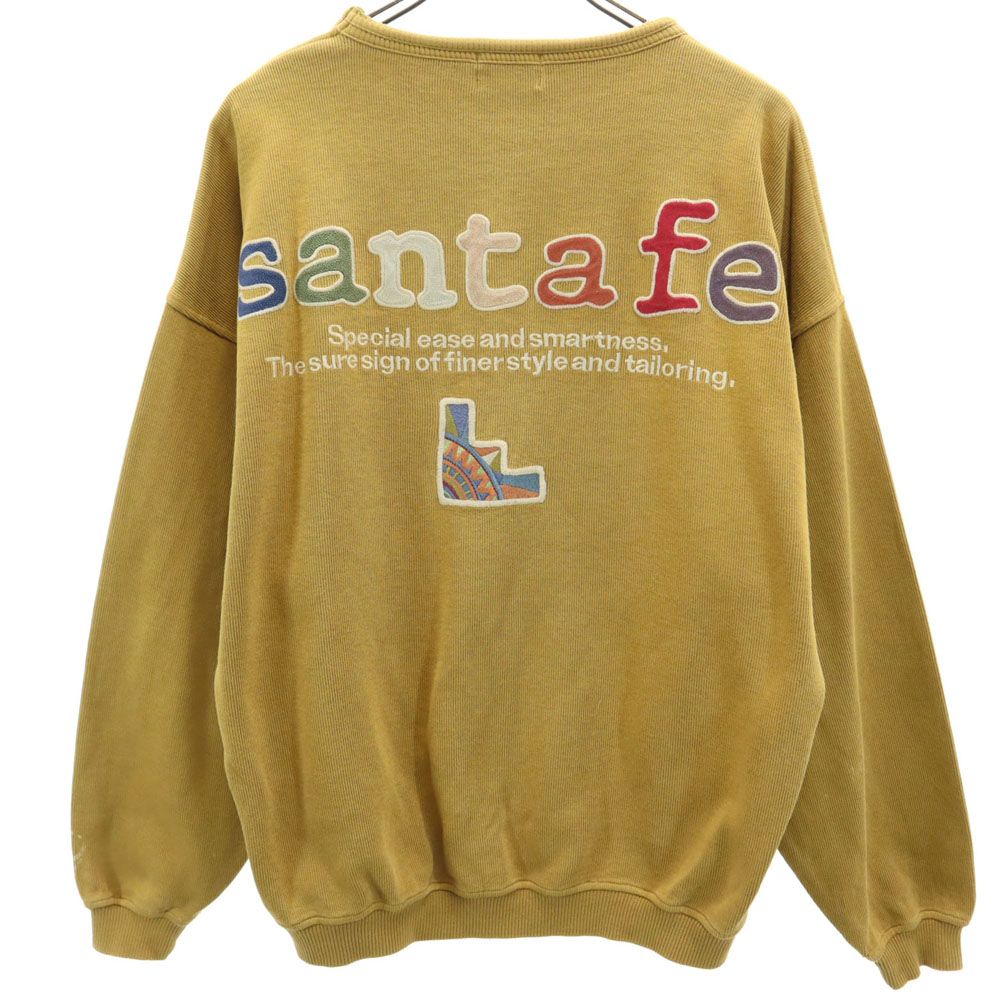 サンタフェ 90s 日本製 オールド バック刺繍 長袖 スウェット トレーナー 4 マスタード santa fe メンズ - メルカリ