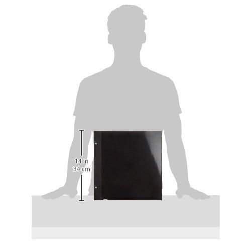 ナカバヤシ ファイル 100年台紙 フリーアルバム替台紙 Lサイズ ブラック アH-LFR-5-D