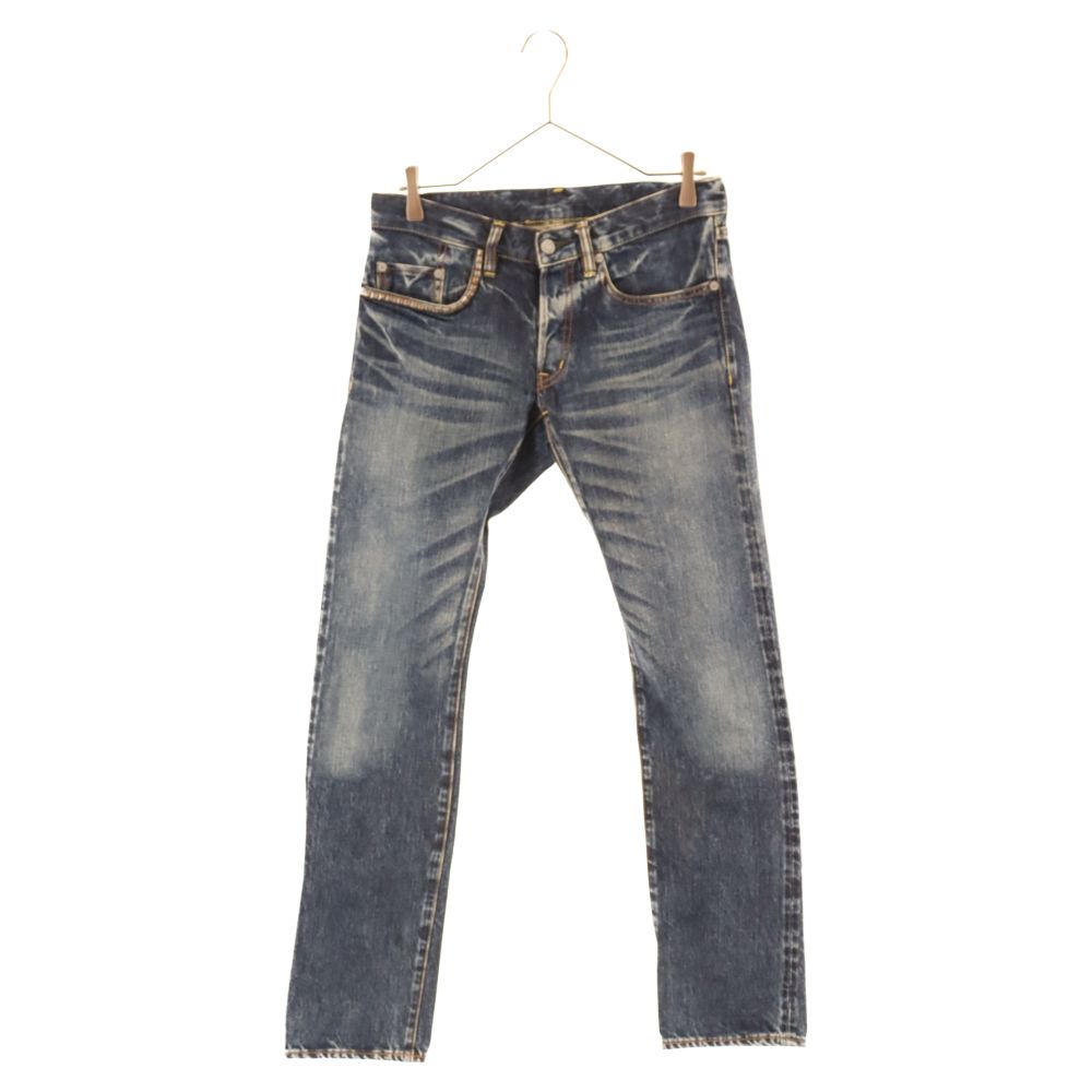 HYSTERIC GLAMOUR (ヒステリックグラマー) ポケットスタッズ付きストレートデニムパンツ 0203AP06 インディゴ