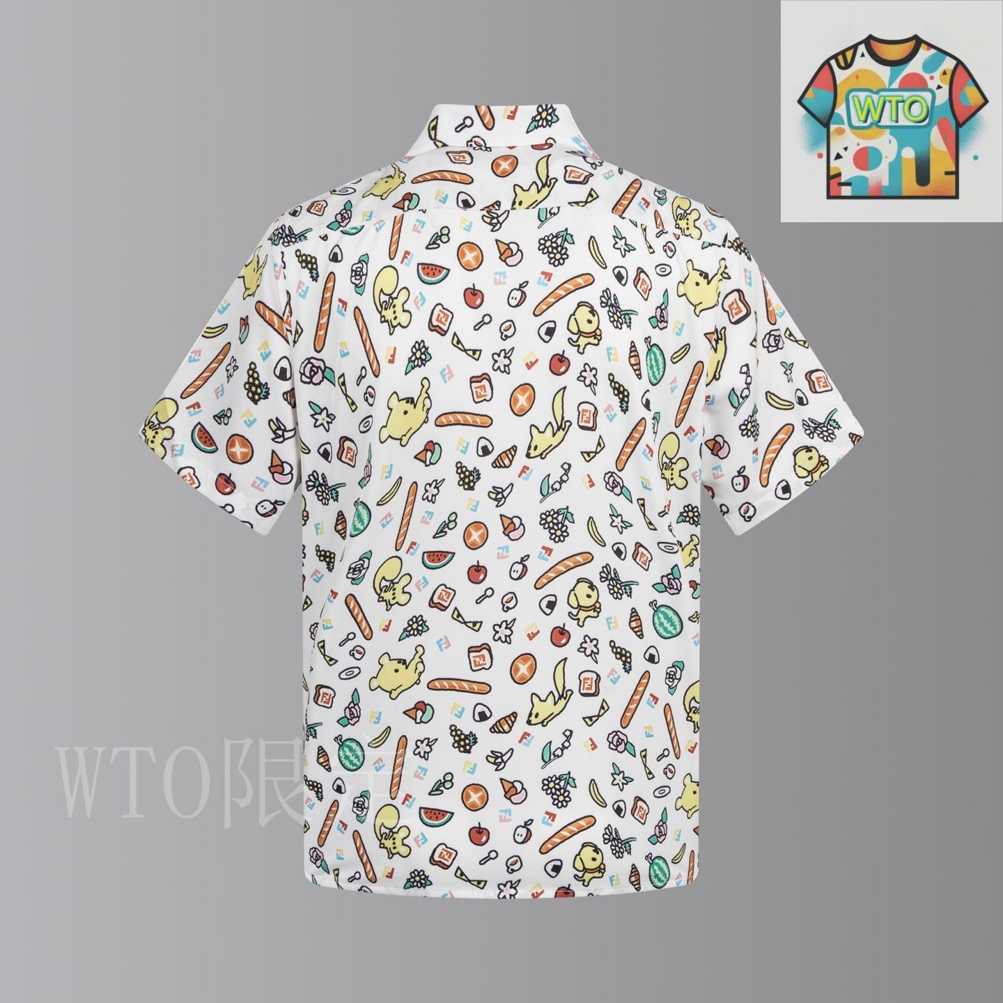 今日 FENDI 25 サマー セットシャツ-2