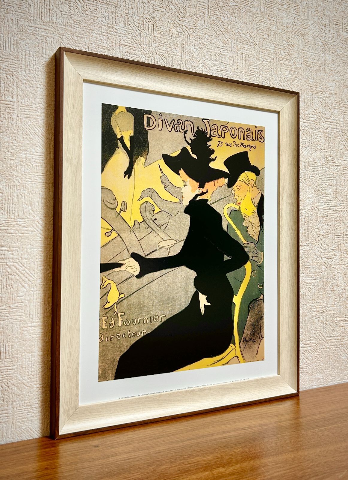 絵画 アートポスター ロウェル・ハーレロ サイプレス＆ヘイ 新品☆額縁付アートポスター☆ロートレック☆Lautrec☆フランス