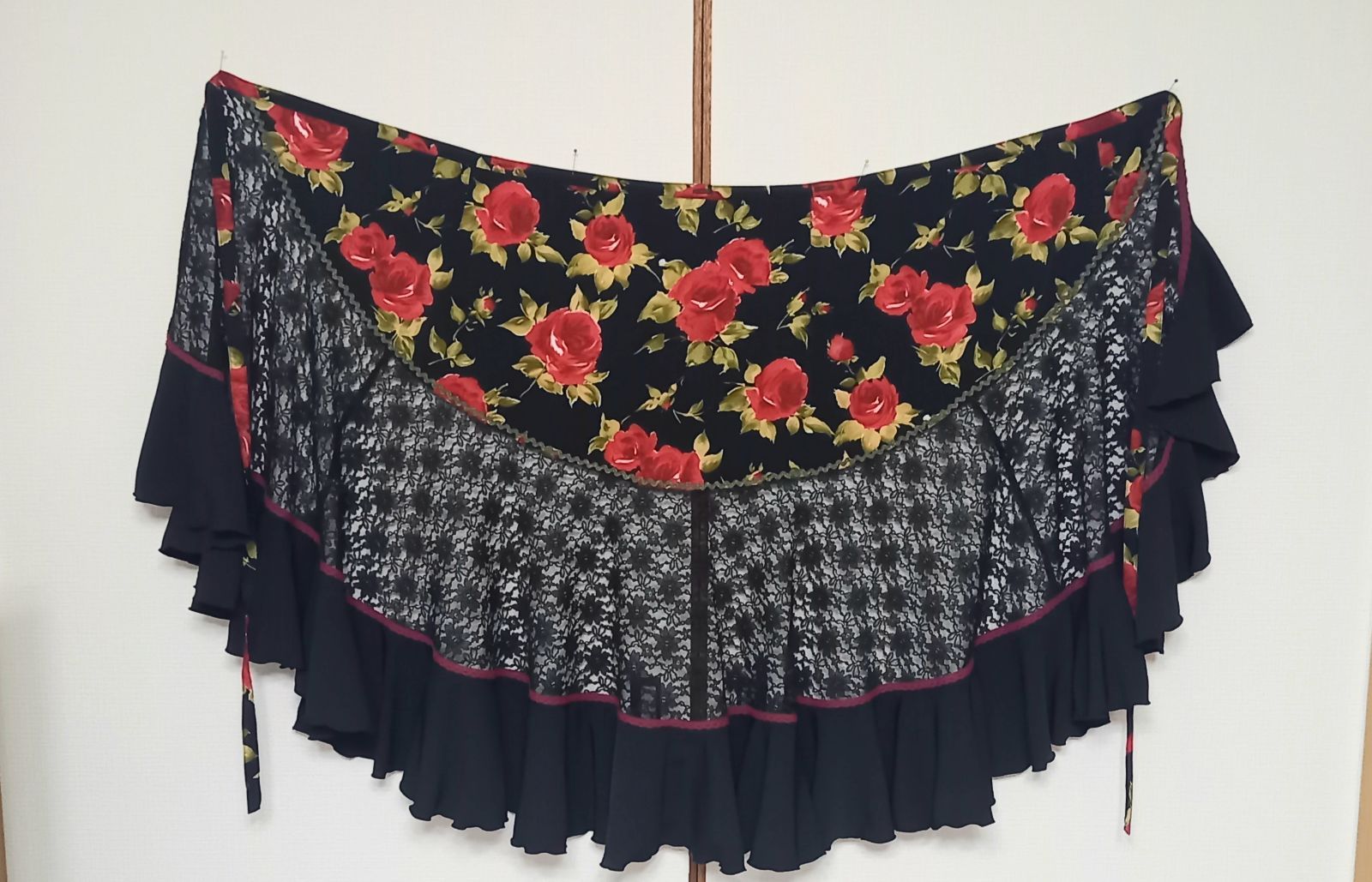 ☆フラメンコラップファルダ巻きスカート