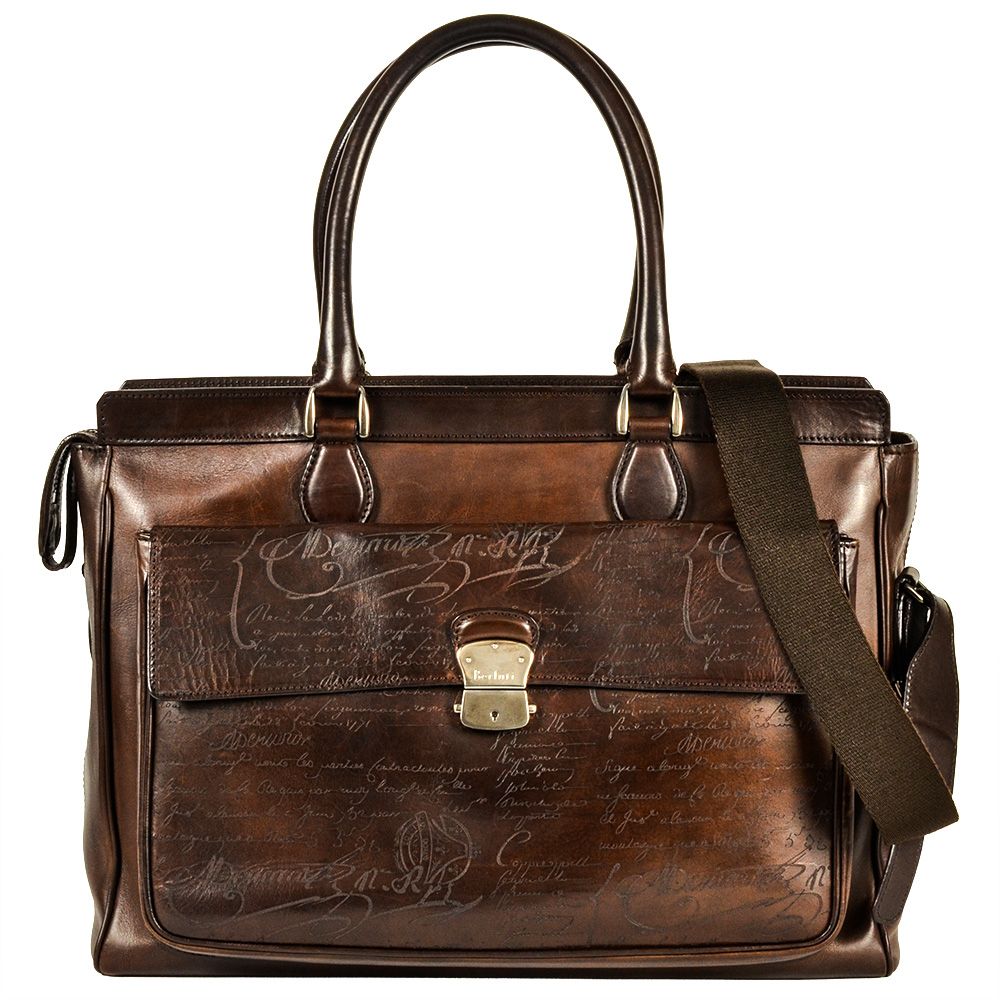 ベルルッティ Berluti スクリット カリグラフィ エトゥオ ETUO 2way ビジネスバッグ レザー ブラウン