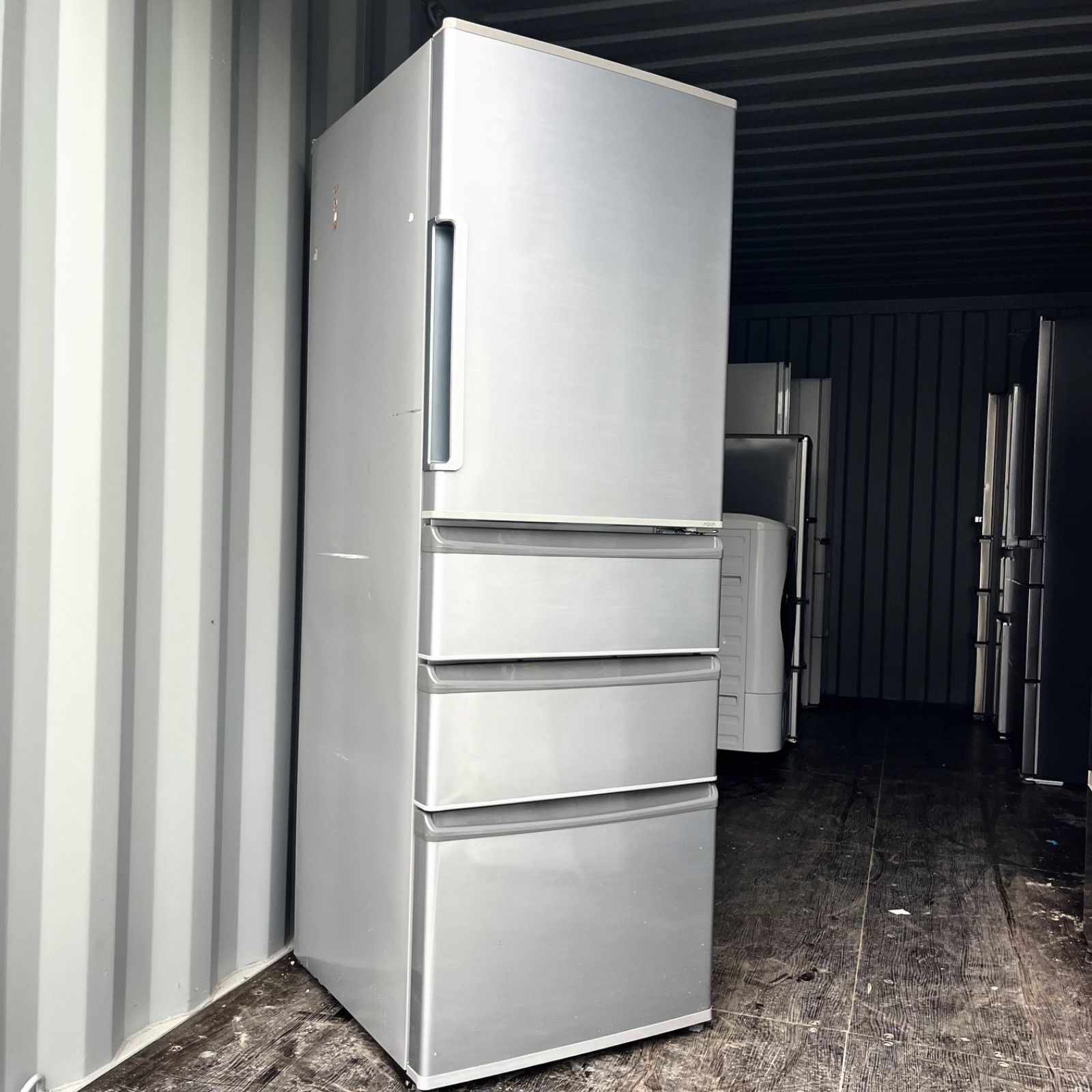 54取付無料！AQUAスタイリッシュミスティシルバー高性能4ドア冷蔵庫！洗濯機 54取付無料！AQUAスタイリッシュミスティシルバー高性能4ドア冷蔵庫