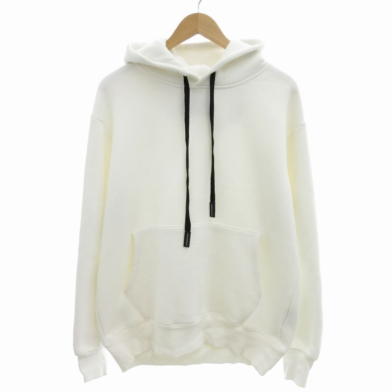 ジュンハシモト junhashimoto 21AW CU13 ACP PARKA プルオーバーパーカー フーディ リブ 長袖 4 L 白 ホワイト 1102120013 /FT