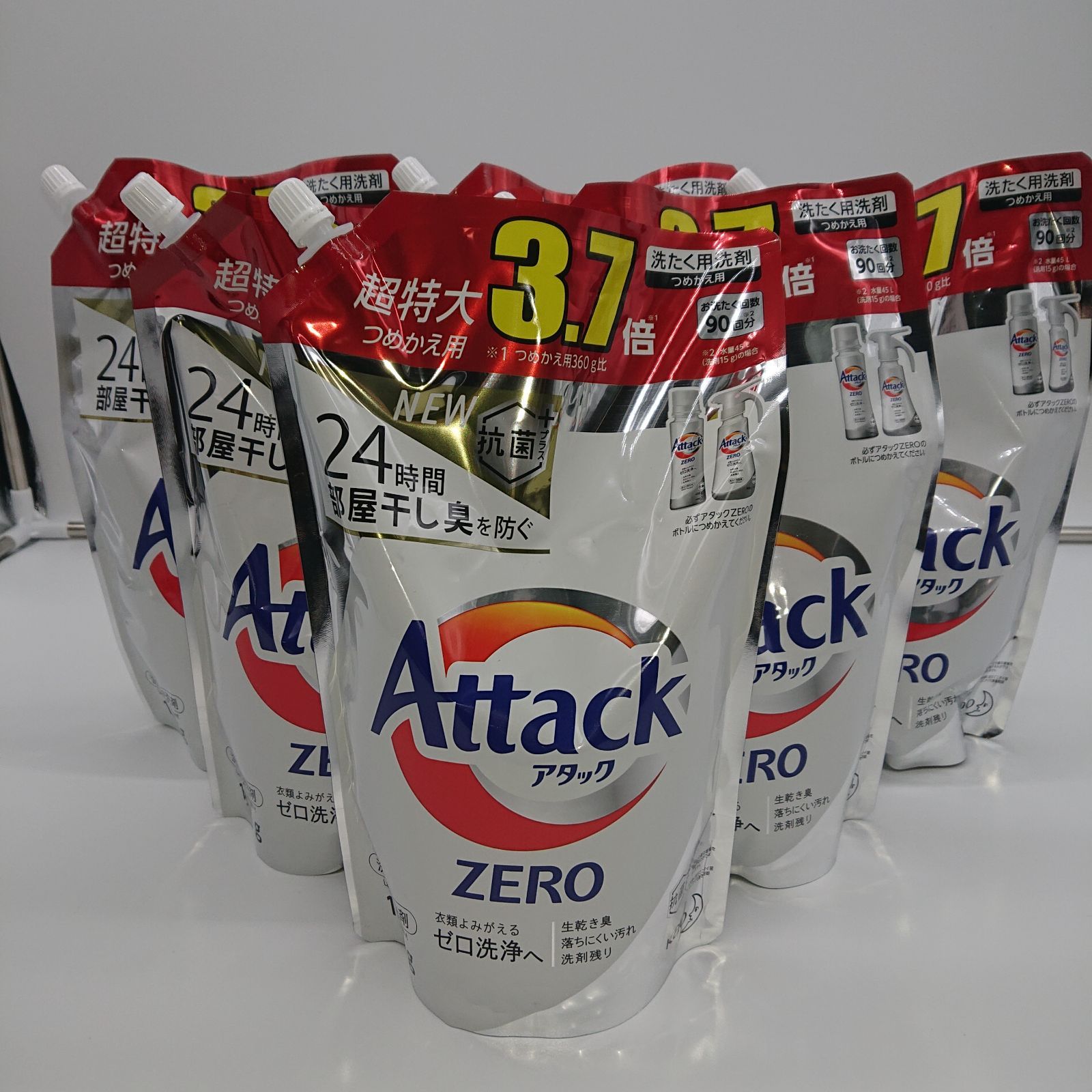 アタックZERO(詰め替え用)1350g 6個セット - momo-taru ... アタックZERO 洗濯用洗剤 詰め替え用 1350g×6個入り