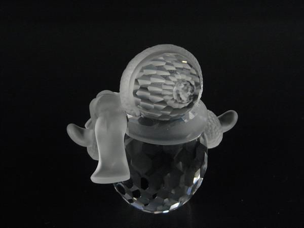 ■新品■未使用■ SWAROVSKI スワロフスキー クリスタル スノーマン 雪だるま オブジェ 置物 インテリア クリア AU7783 □新品□未使用□ SWAROVSKI スワロフスキー クリスタル スノーマン