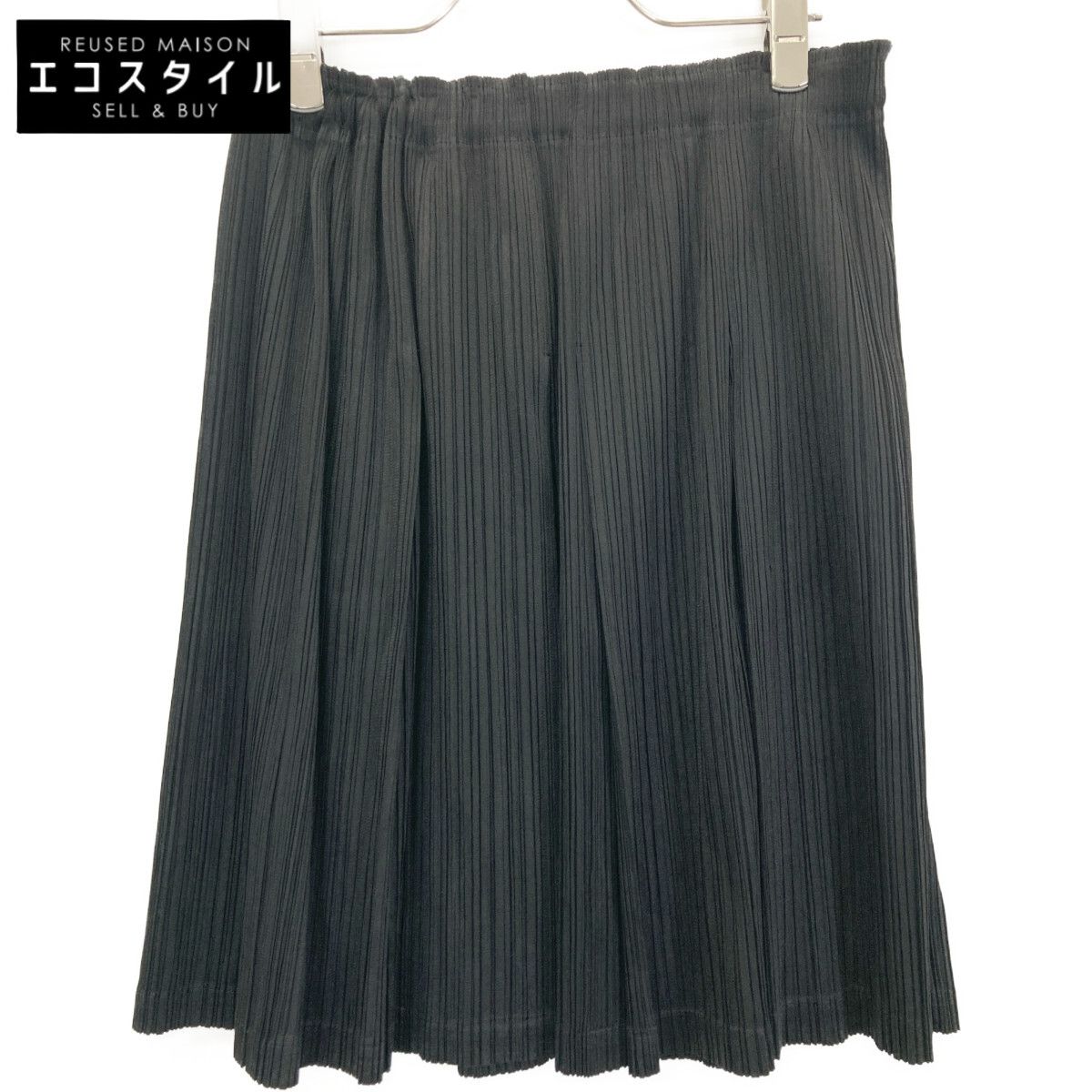 PLEATS PLEASE プリーツプリーズ PP51-JG243 ﾌﾞﾗｯｸ ﾌﾟﾘｰﾂ ﾀｯｸｽｶｰﾄ 1