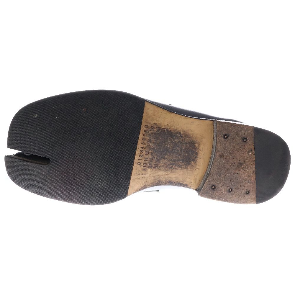 20AW メゾンマルジェラ 足袋 タッセル レザー ローファー 黒41タビ