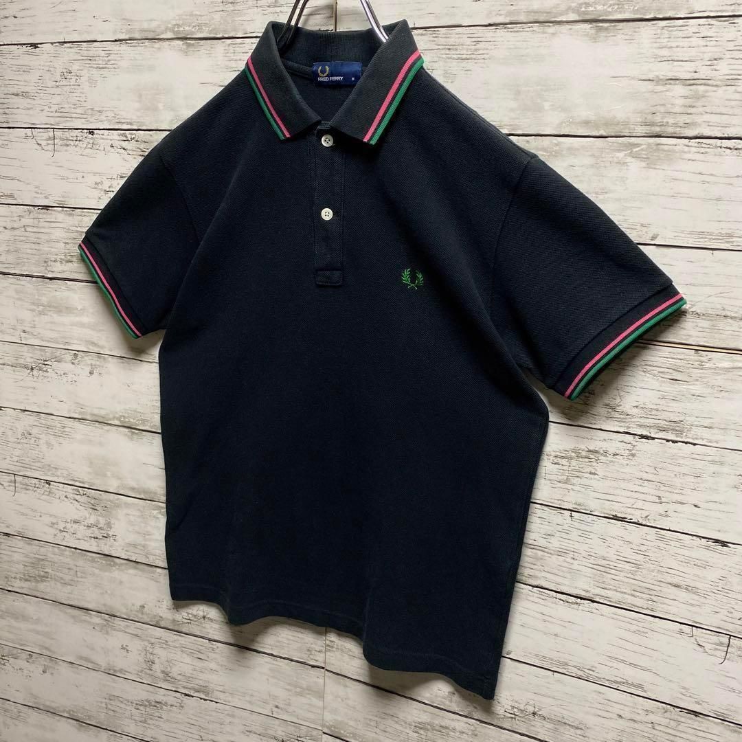 a86a【即完売モデル】フレッドペリー 刺繍ロゴ 人気モデル