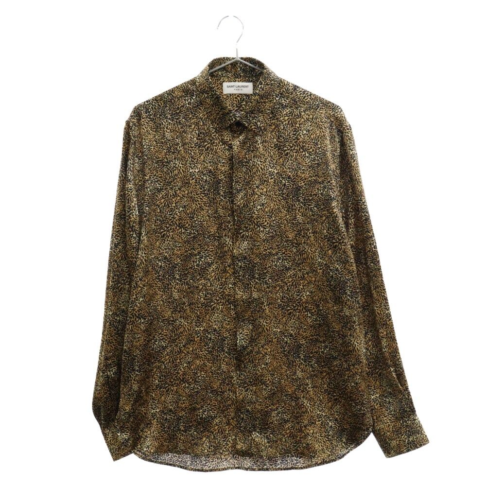 SAINT LAURENT PARIS (サンローランパリ) Leopard Silk L/S Shirt