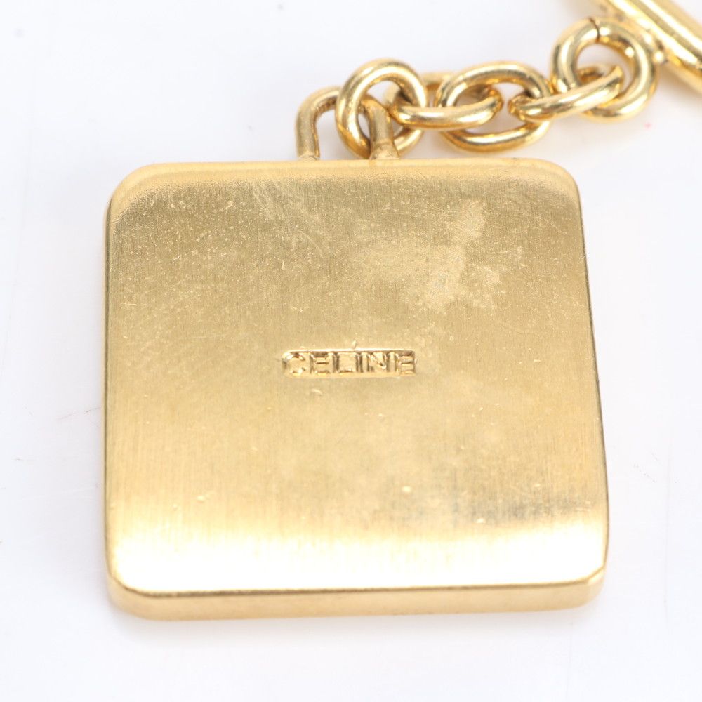 【美品】CELINE セリーヌ トリオンフ ゴールド キーホルダー キーリング CELINE - CELINE セリーヌ キーホルダー キーリング トリオンフ