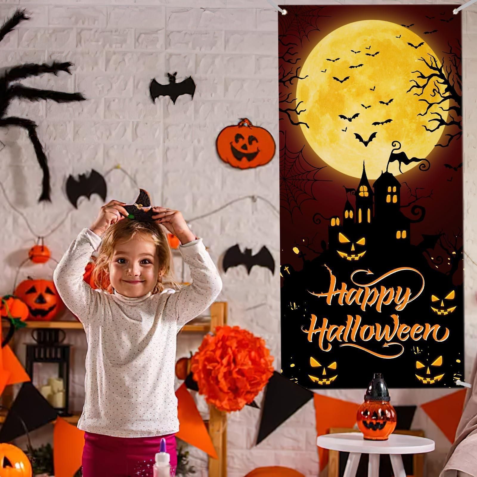 ハロウィンタペストリー ハロウィン タペストリー 生地 69㎝ × 1m11.5㎝ - メルカリ