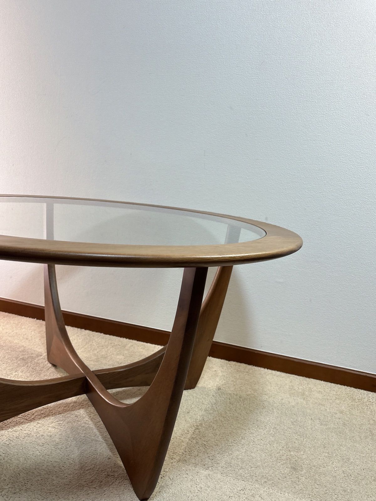 ジース リビングテーブル 83cm オークブラウン 美品】ジース リビング