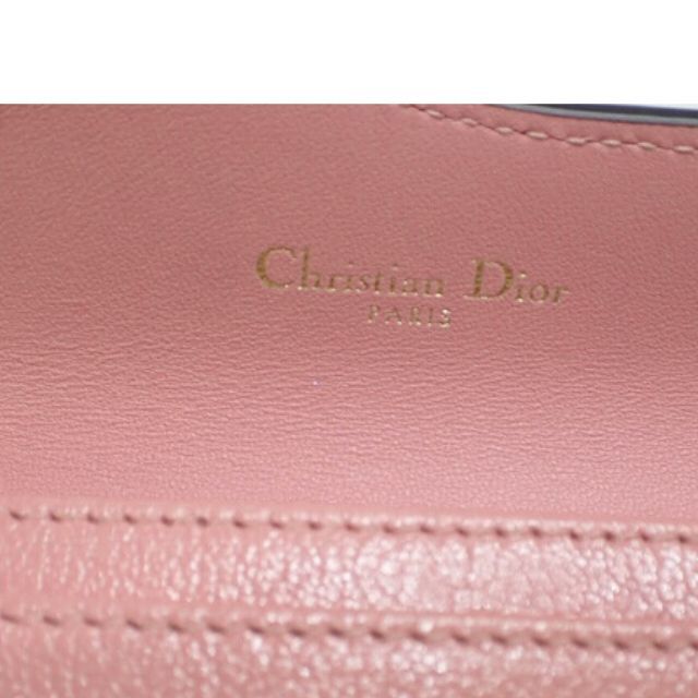 特価 ディオール カードケース S5611CCEH ロゴ 色:PINK-ピンク系  